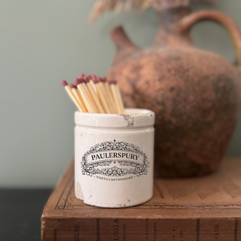 Vintage Village Match Pot