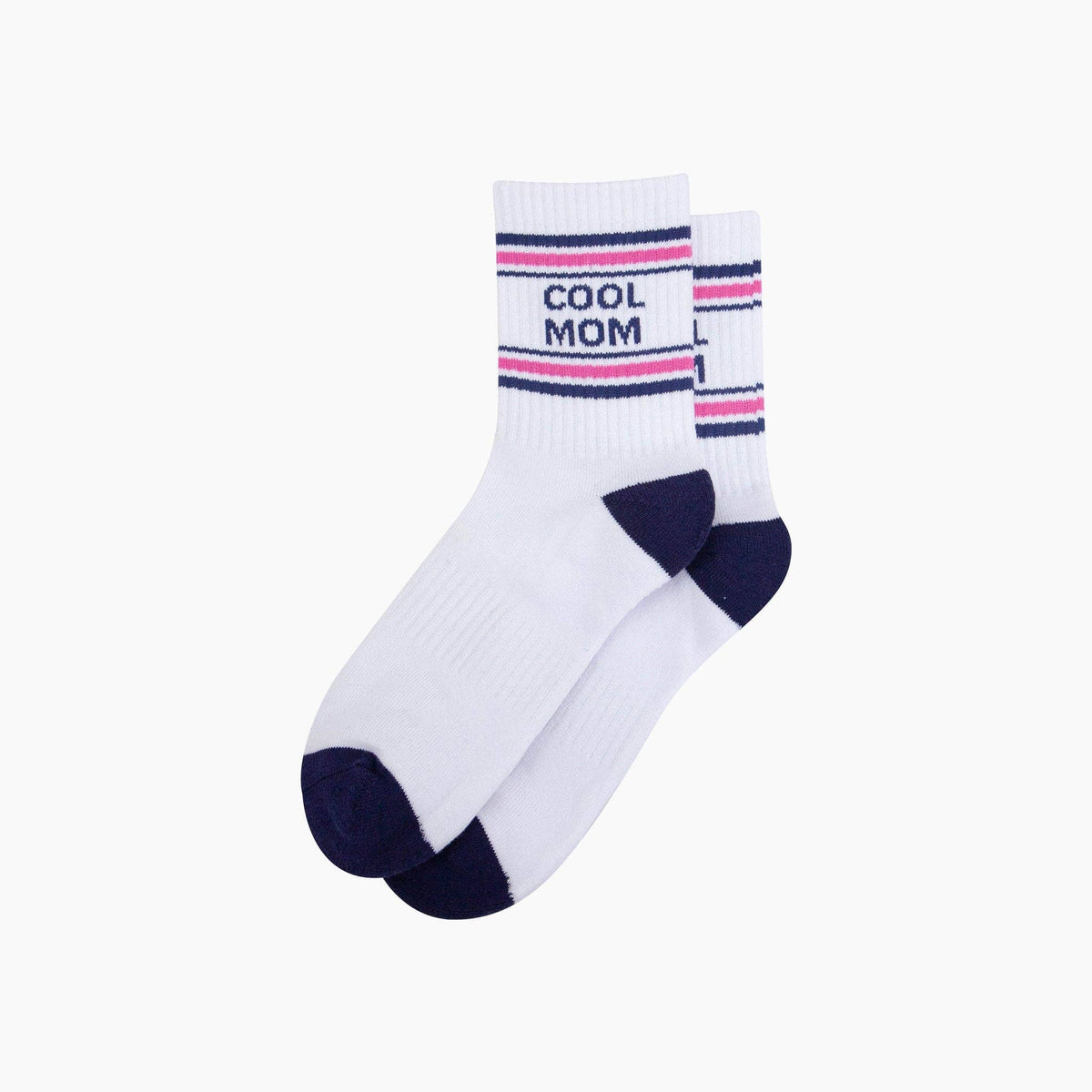 Cool Mom Organic Cotton Sports Socks in White