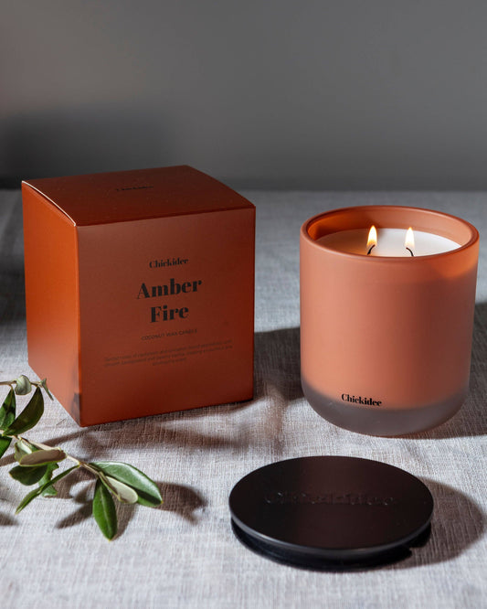 Amber Fire Core Candle