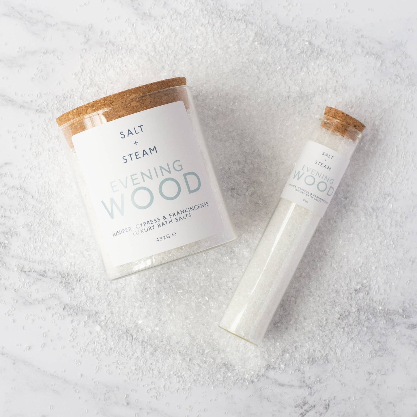 Evening Wood - Juniper & Cypress Bath Salts 80g & 432g