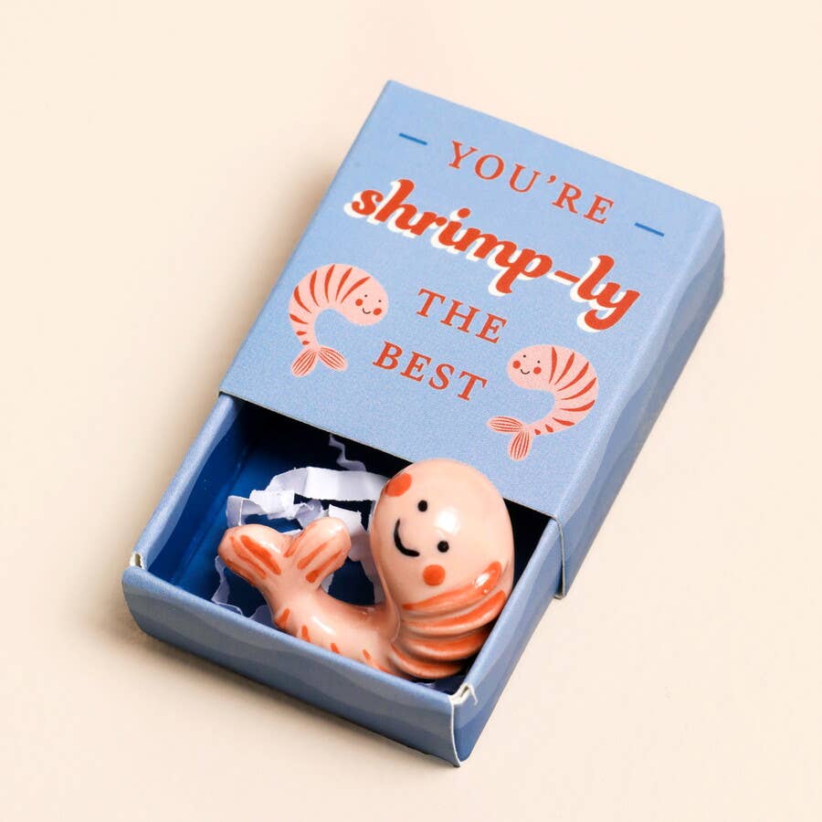 Tiny Matchbox Ceramic Tokens: Highland Cow
