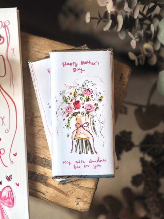 The 100g Bunch Of Flowers Mother’s Day Milk Chocolate Bar