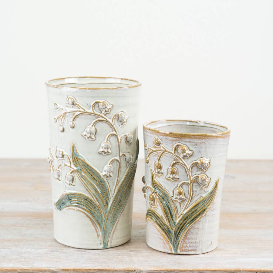 Leaf & Flower Vase, 18cm