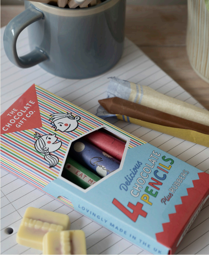 Teacher gift - Chocolate Pencils and Rubbers