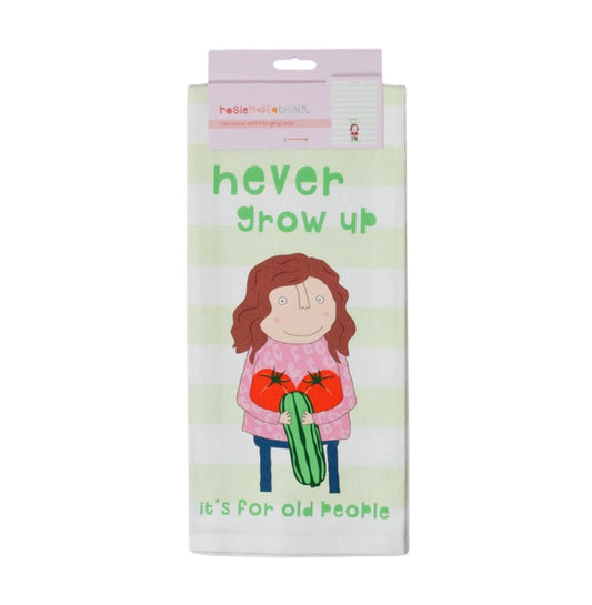Never Grow Up Tea Towel