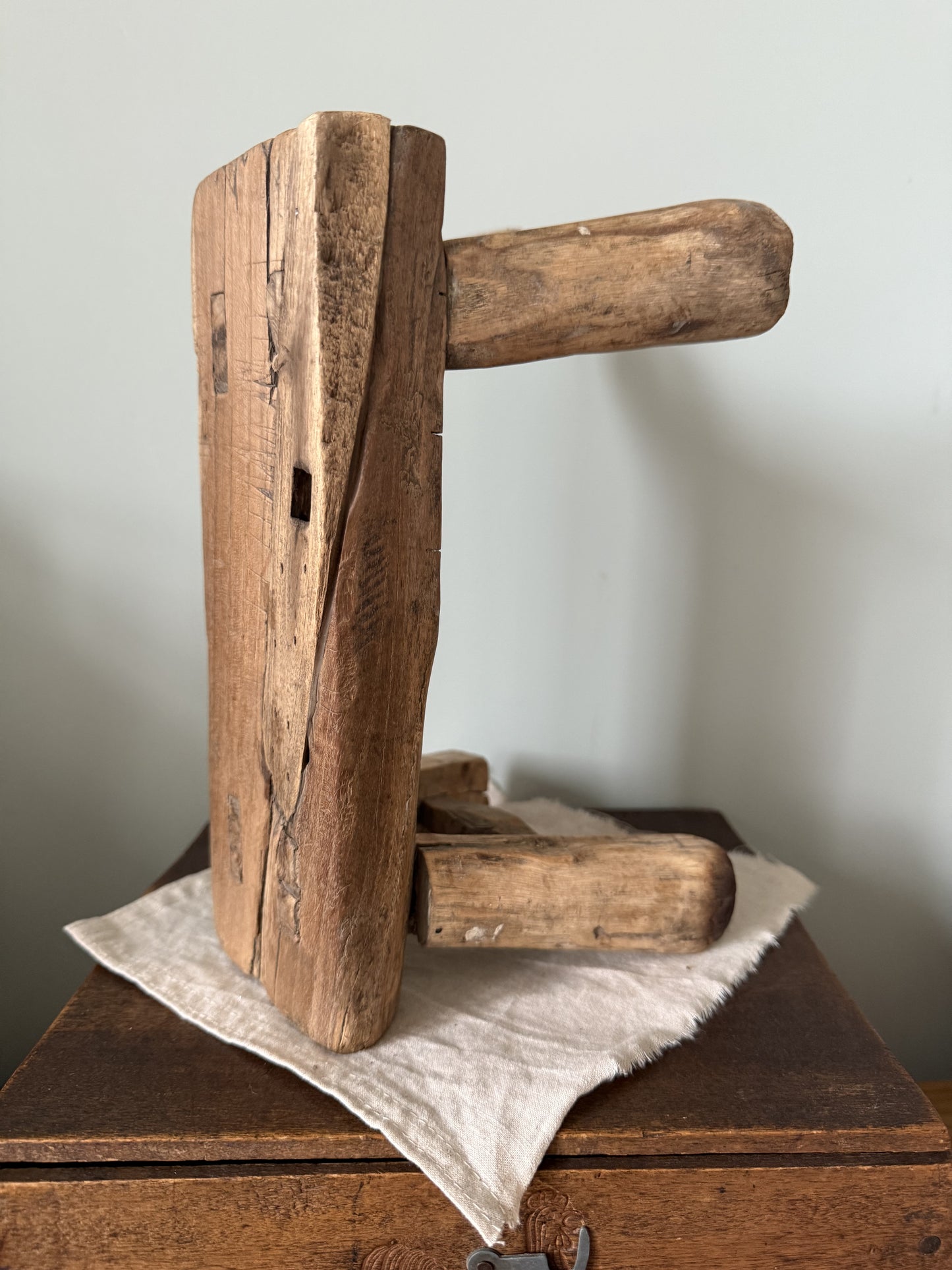 Small Vintage Elmwood Stools