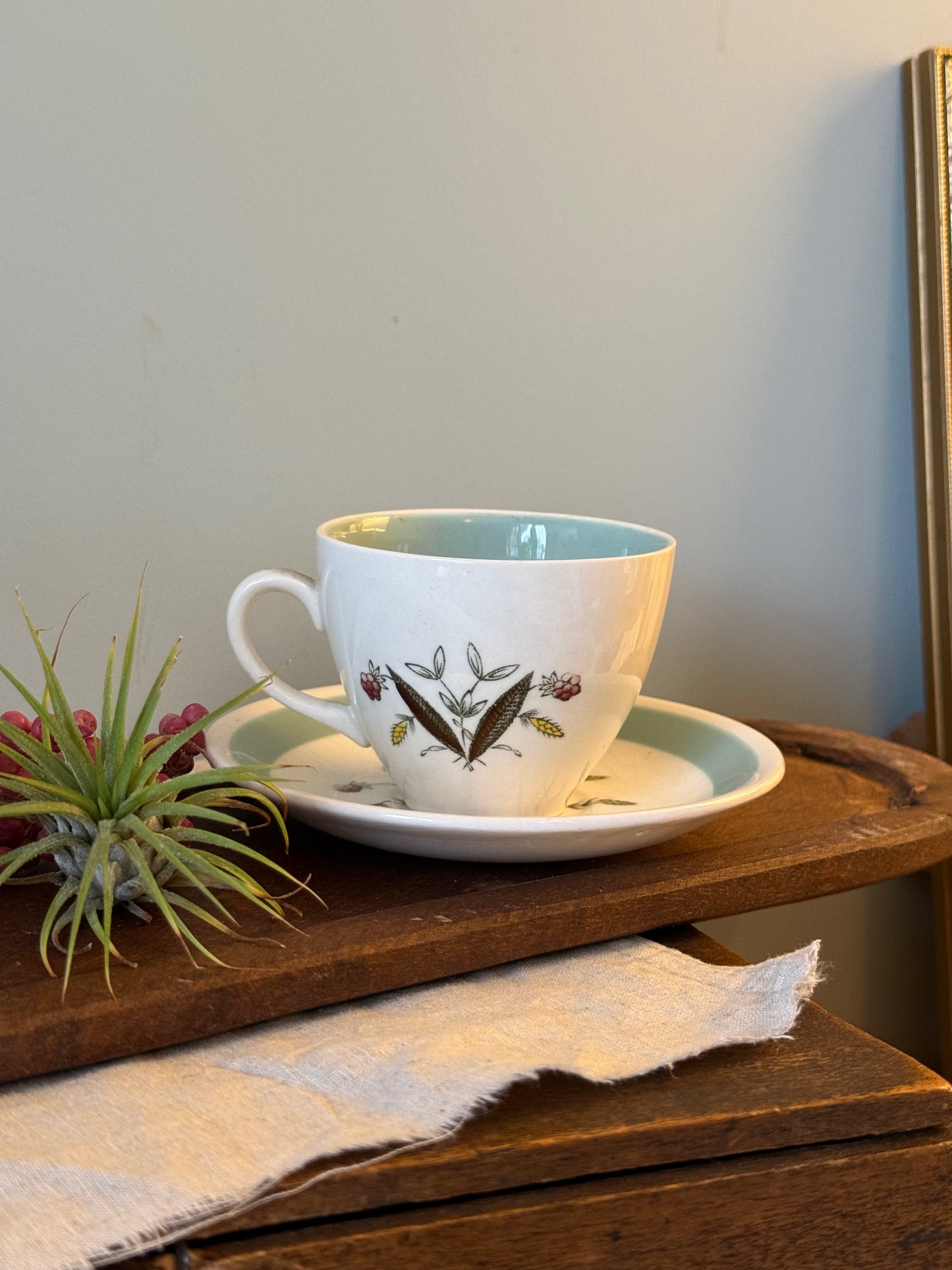 Floral Tea Cup and Saucer - Alfred Meakin Hedgerow