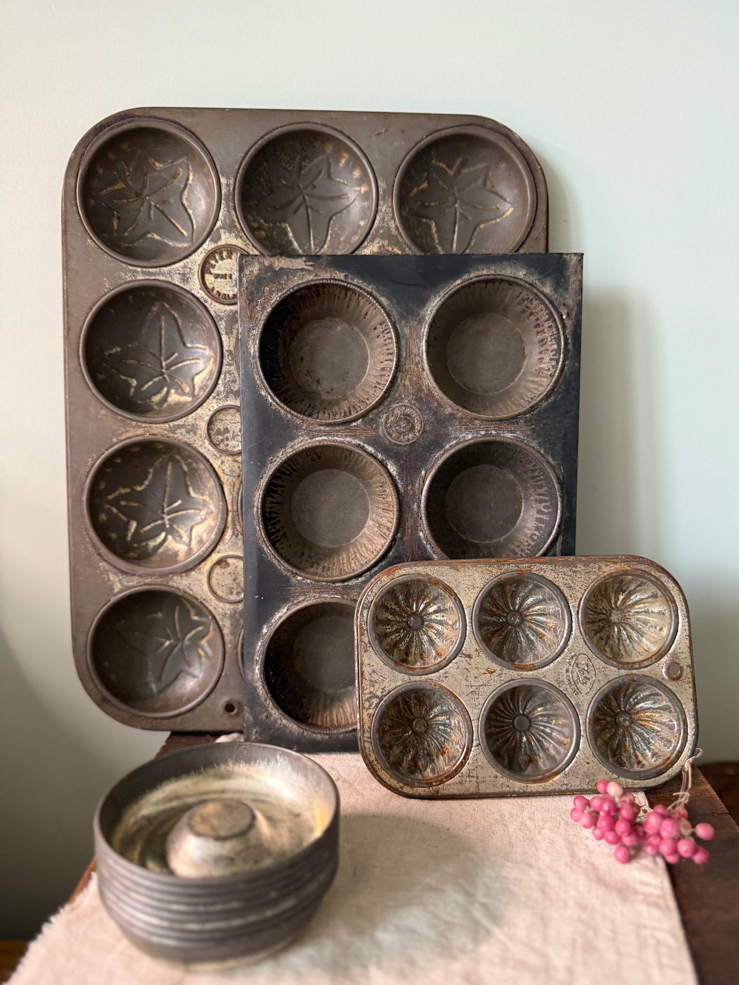 Vintage Metal Baking Tins