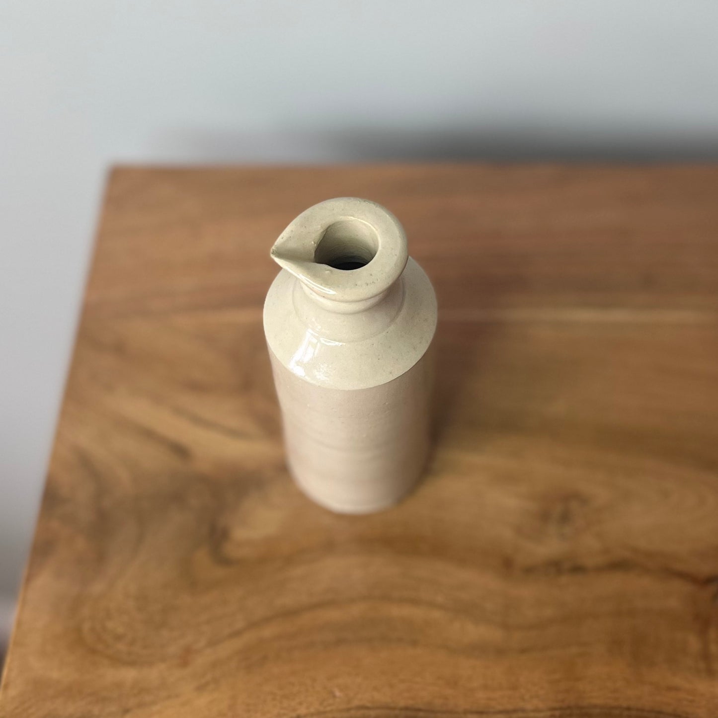 White Stoneware Ink Bottle