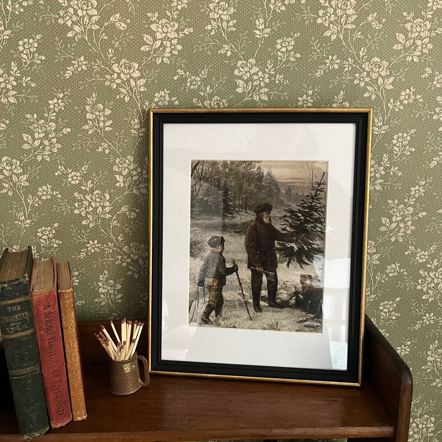 Framed Vintage Print Set – incl. 3 Prints of Your Choice