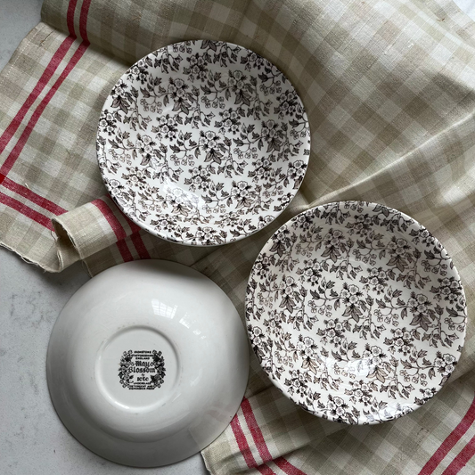 Set of 3 May Blossom Vintage Cereal Bowls by ICTC