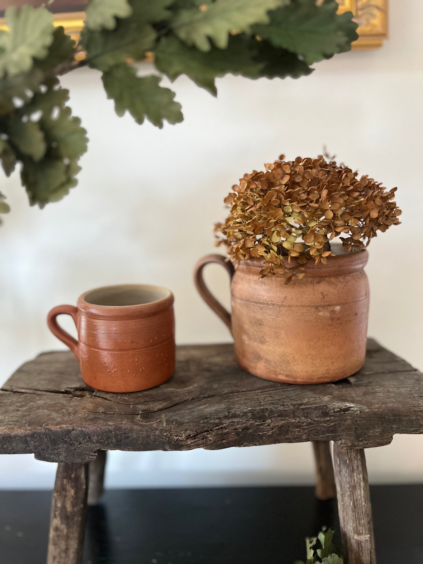 Vintage French Confit Pots in Warm Brown Tones – 2 sizes