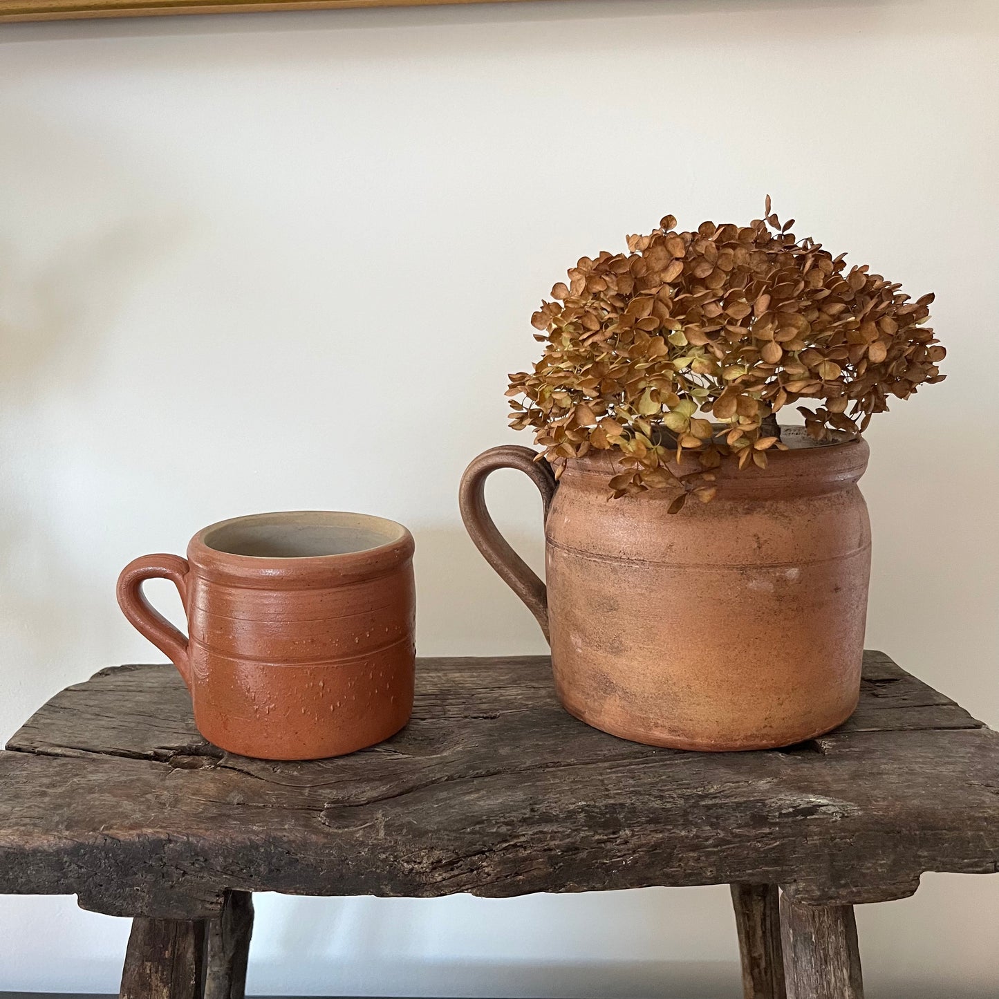 Vintage French Confit Pots in Warm Brown Tones – 2 sizes