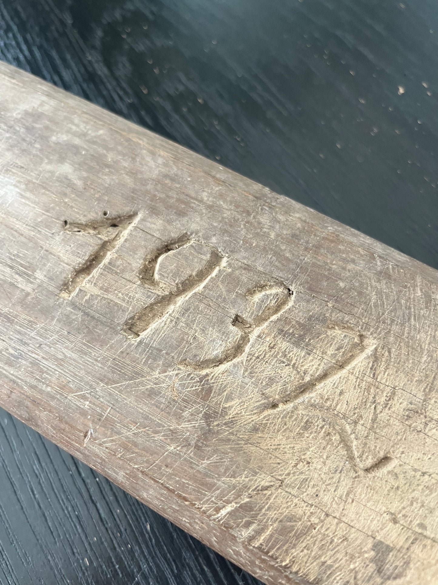 Vintage Wooden Washboard – Dated 1932