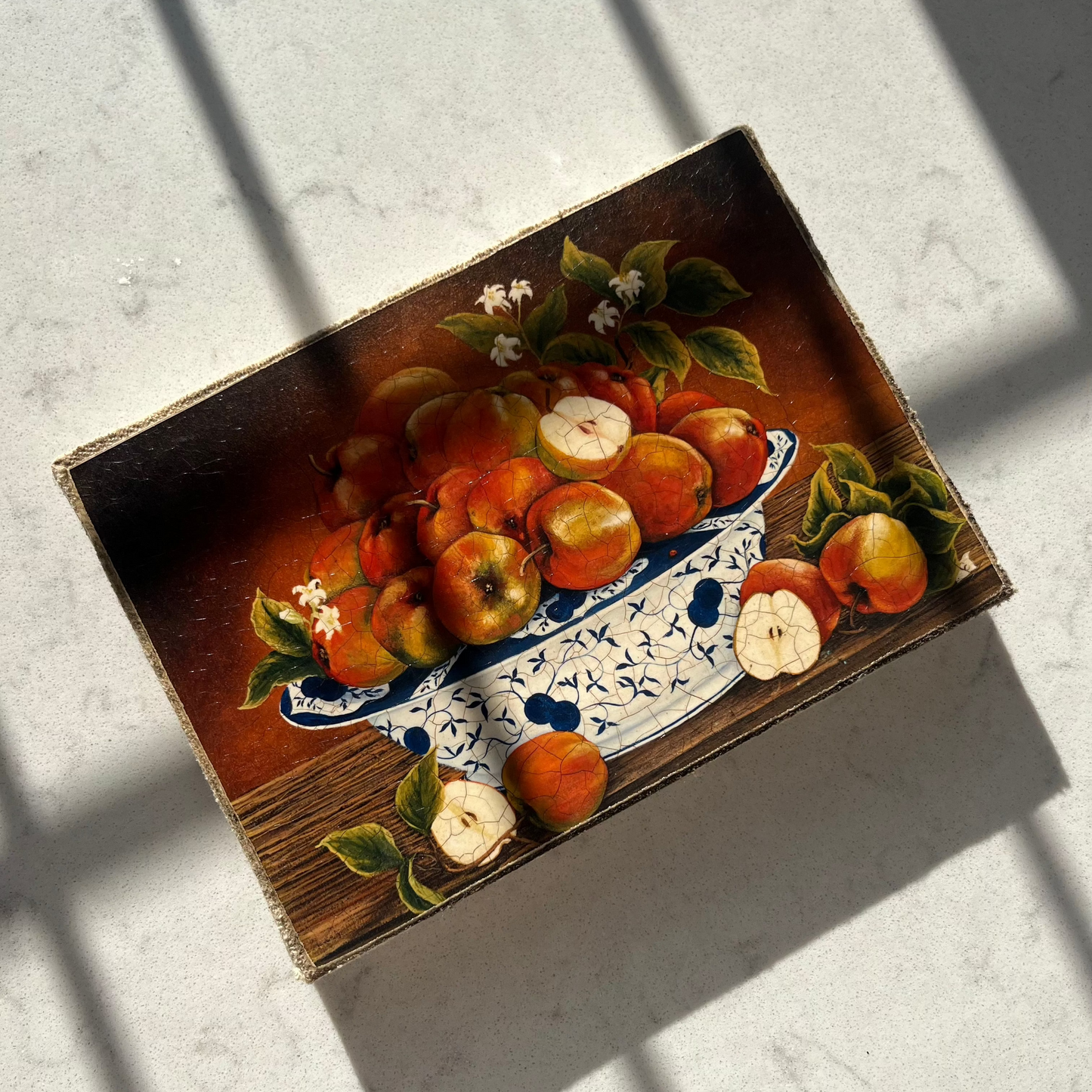 Vintage-Style Canvas Print – Still Life of Apples