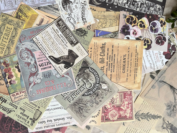 Vintage-Inspired Paper Ephemera Set