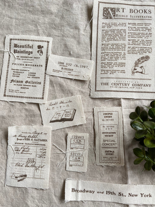 Vintage-Inspired Printed Cotton Cloth