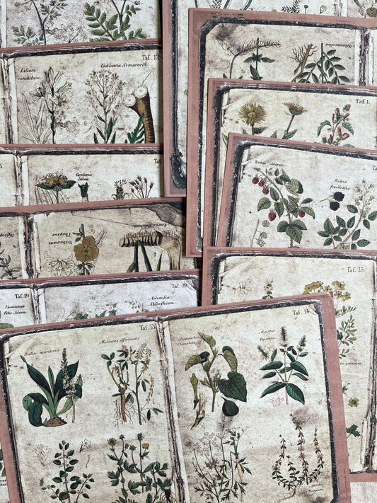 Vintage Papers A5 - scrapbook or hang - 4 Designs