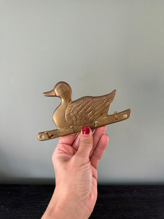 Brass Duck Coat Hanger