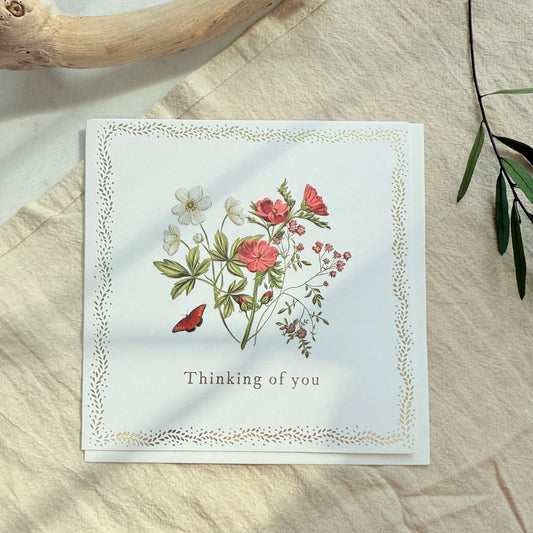Thinking of You Card – A Quiet Gesture with Wild Blooms