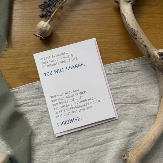 You Will Change Card