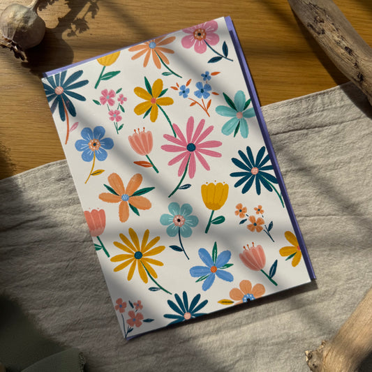 Card: Flowers with no text