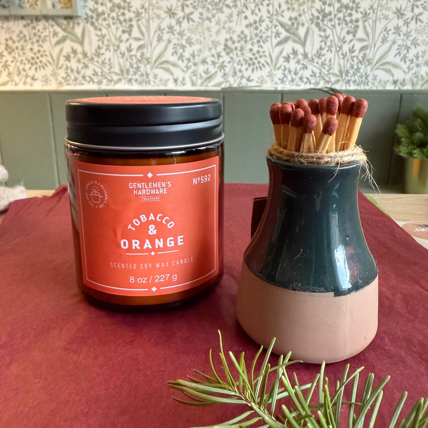 The Gentleman's Candle & Matches Set