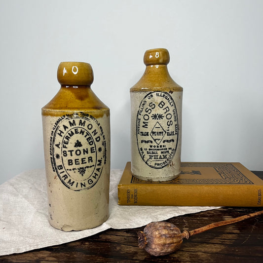 Stoneware English Antique Beer Bottle