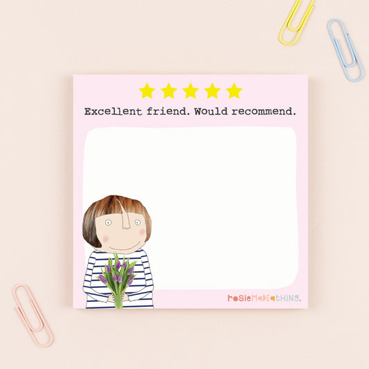 Sticky Note Pad - Five Star Friend