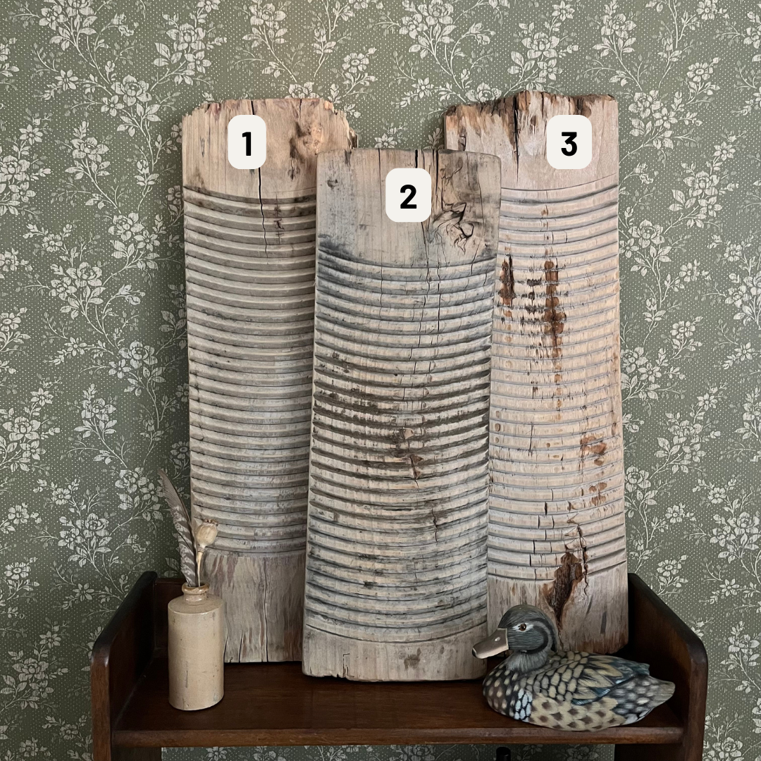 Vintage reclaimed wooden washboard