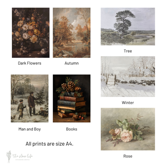 Vintage Art - 3 Prints of Your Choice