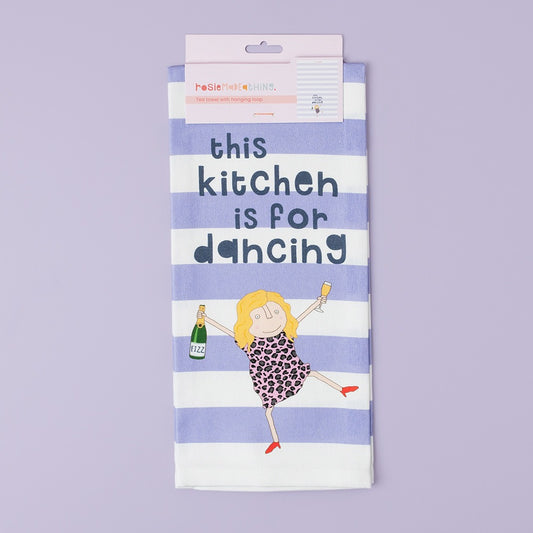 This kitchen is for dancing Tea Towel