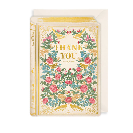 Thank you – A Book-Shaped Wish Full of Flowers