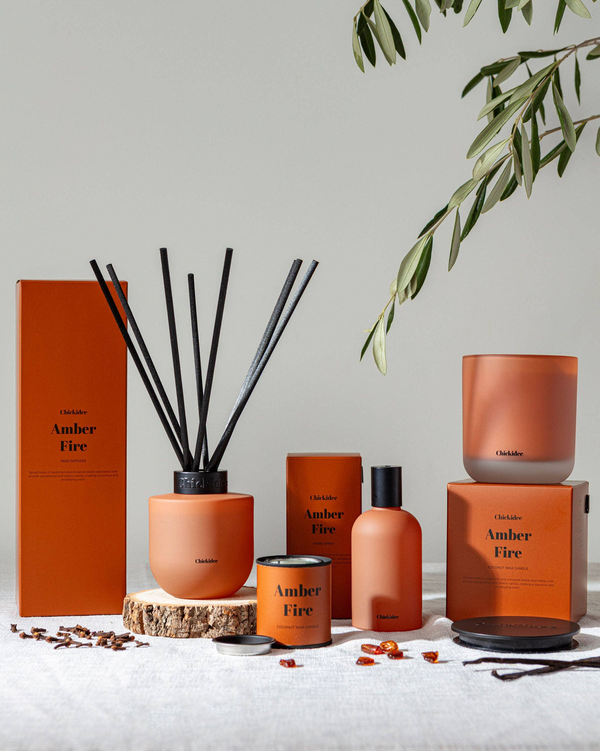 Amber Fire Core Candle