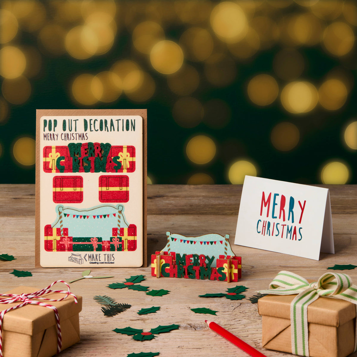 Pop Out Christmas Presents Card