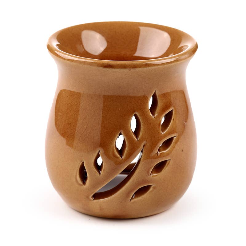 Ceramic Oil Burner - Simple Leaf