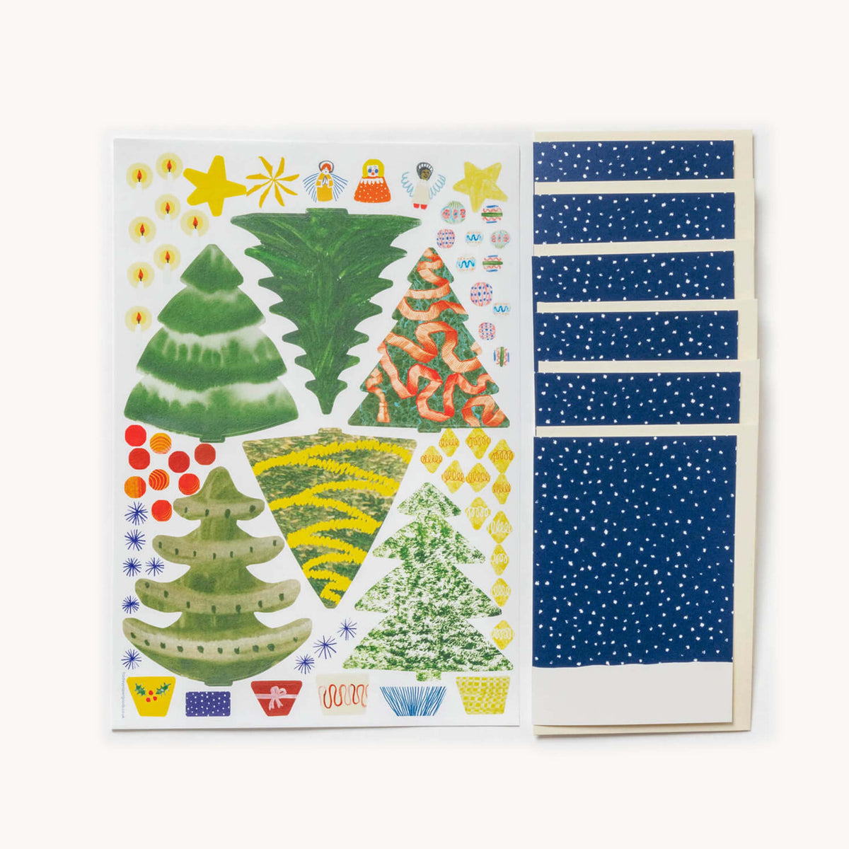 Make Your Own Christmas Cards' Christmas Tree Set