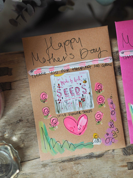 Hand Painted ‘Happy Mother’s Day’ Wild Flower Seed Packet
